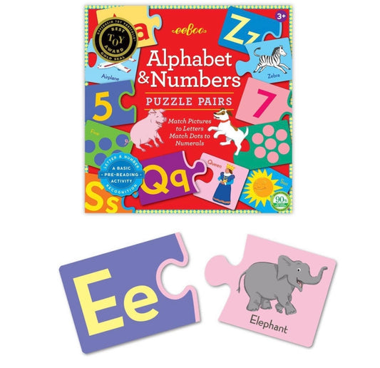Alphabet & Numbers - Puzzle Pairs